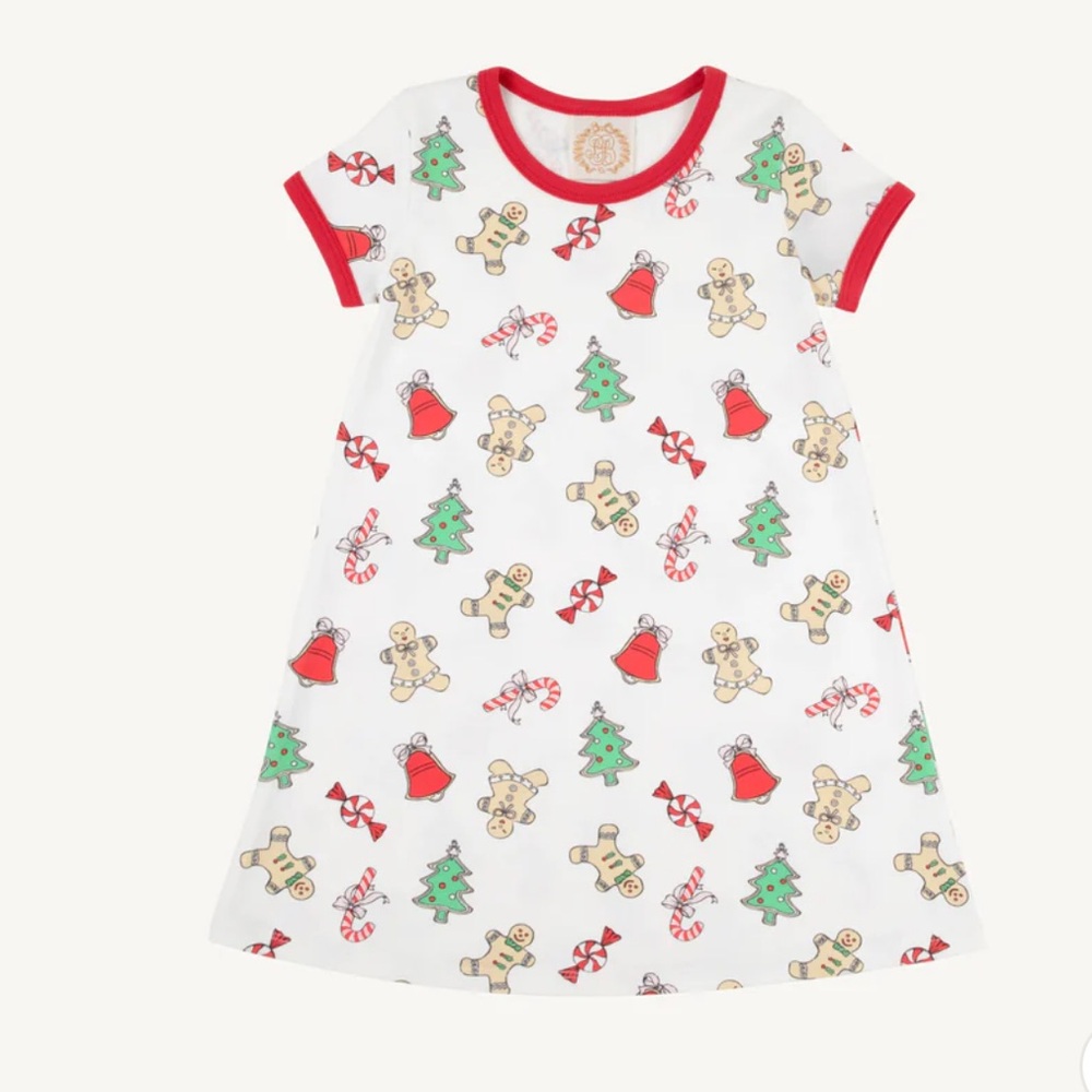 The Beaufort Bonnet Company's Polly Play Dress Sugar Plum with Richmond Red 5